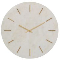 Reloj pared blanco mármol
