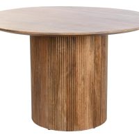 Mesa comedor circular madera de mango 120cm