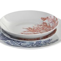 Vajilla Corales  18 Piezas Porcelana