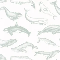 PAPEL PINTADO BALLENAS