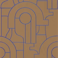 PAPEL PINTADO ARTY - Azul