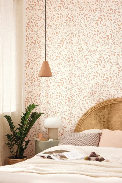 Decoración de paredes con papel pintado - Dormitorios con papel pintado en el cabecero Decoración de paredes con papel pintado - Dormitorios con papel pintado en el cabecero