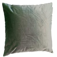Cojín terciopelo verde 45x45