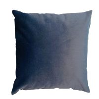 Cojín terciopelo azul oscuro 45x45