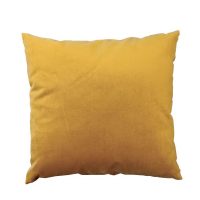 Cojín terciopelo mostaza 45x45