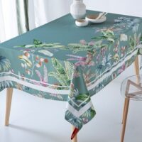 Mantel estampado antimanchas Hojas