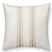 Cojín rayas beige 45x45 cm