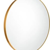ESPEJO ORO ALUMINIO-CRISTAL DECORACIÓN 80 X 4 X 80 CM