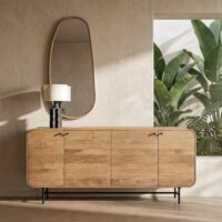 APARADOR NATURAL MADERA DE MANGO SALÓN 170 X 40 X 80 CM